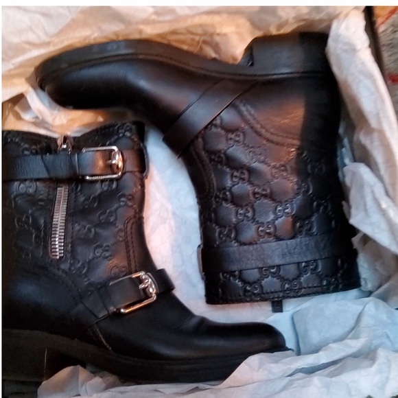 Gucci Guccissima Moto Boots EUC - Picture 2 of 10
